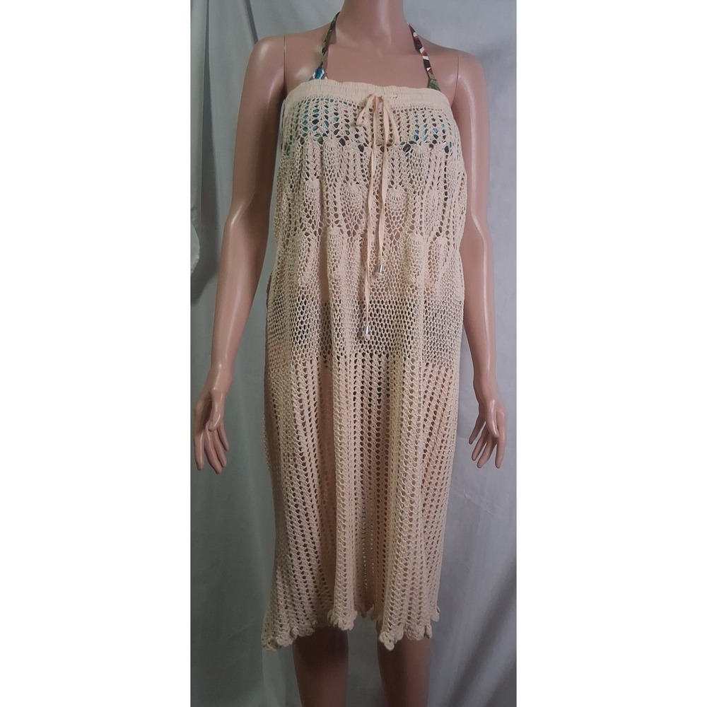 DOTTI Swim Cover Up, Ivory, Size Med, 31" Long, 30" Waist